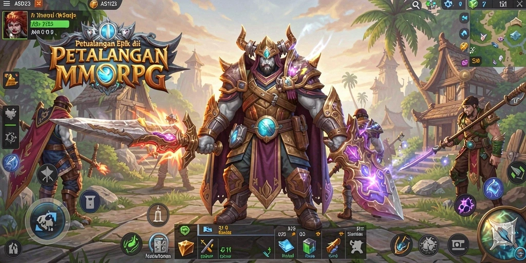 Tampilan gameplay yang mendebarkan dalam ASD123 dengan banyak aksi.