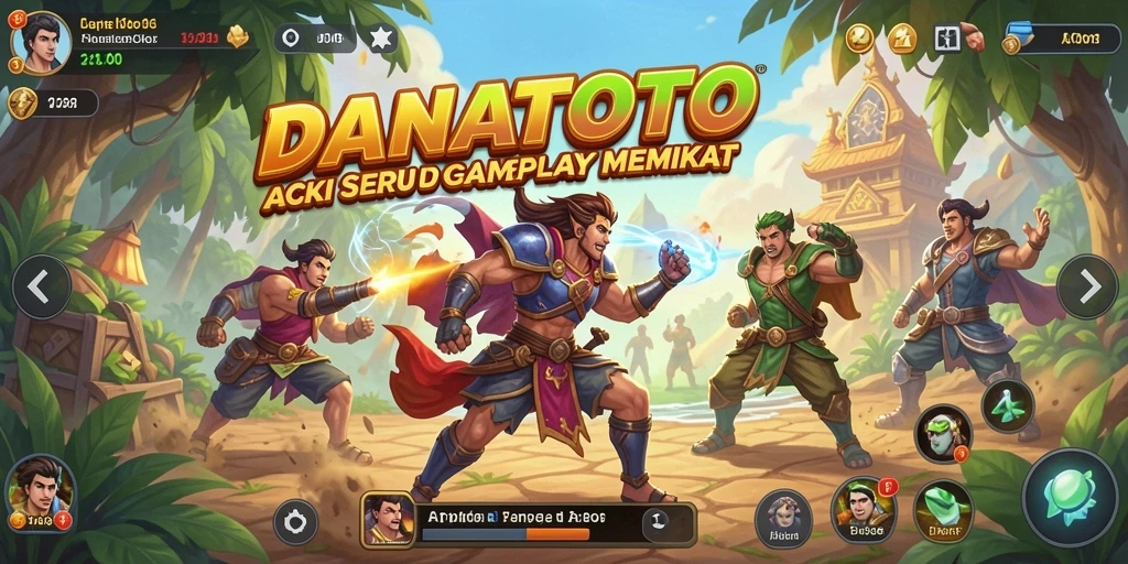 Gameplay action yang mendebarkan dalam DANATOTO penuh tantangan.