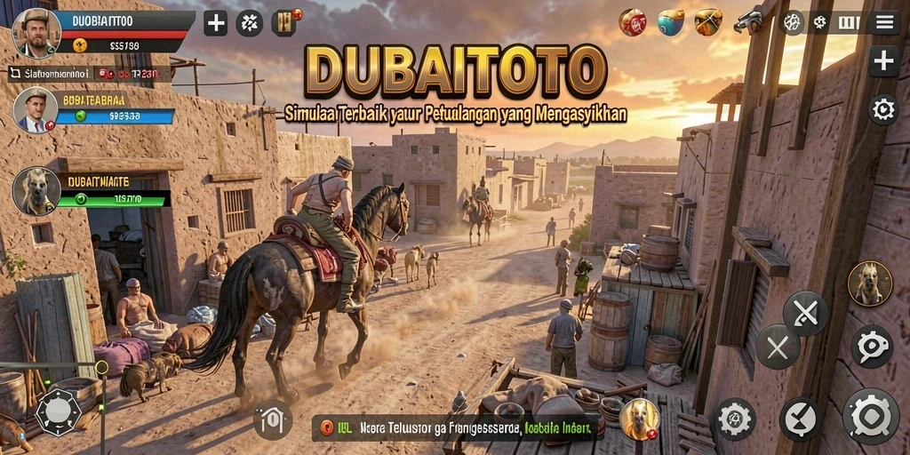 Screenshot utama DUBAITOTO yang menunjukkan gameplay simulasi yang menarik.