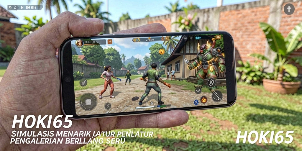 Screenshot gameplay HOKI65 yang menampilkan interaksi karakter.
