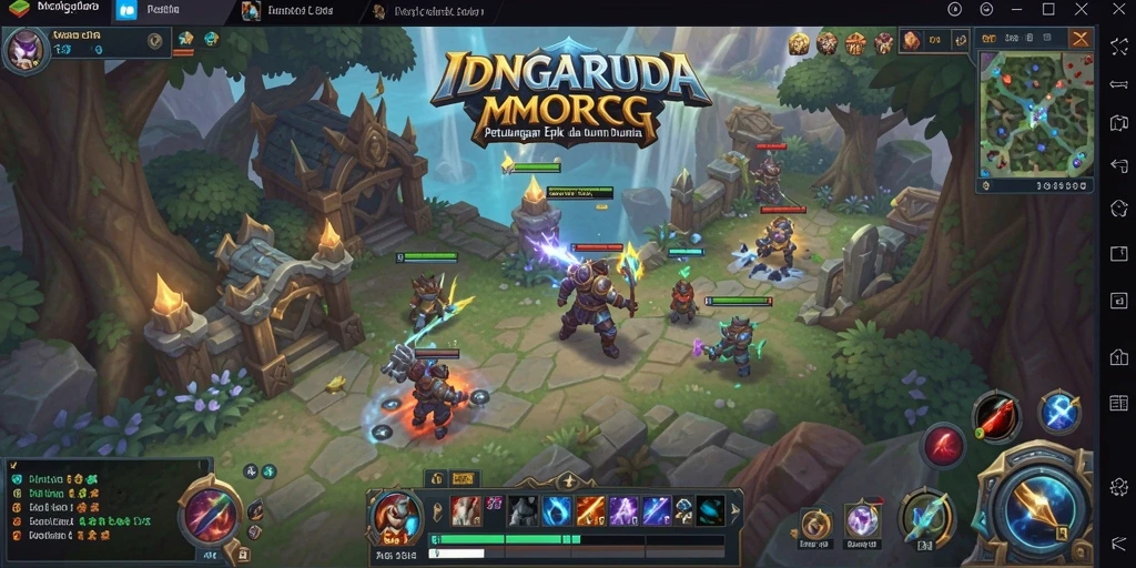 Screenshot IDNGARUDA menampilkan aksi seru dalam gameplay MMORPG.