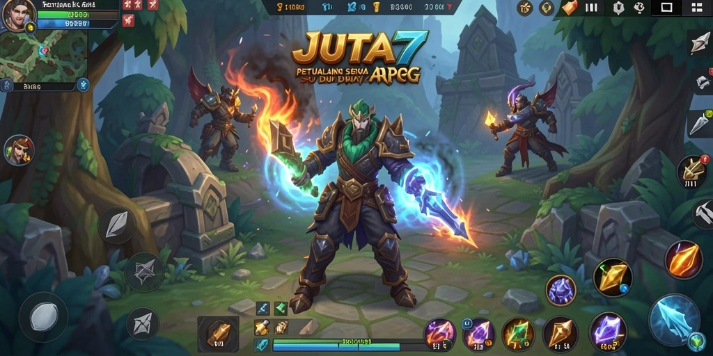 Gameplay ARPG mendebarkan dengan aksi pertempuran yang intens.
