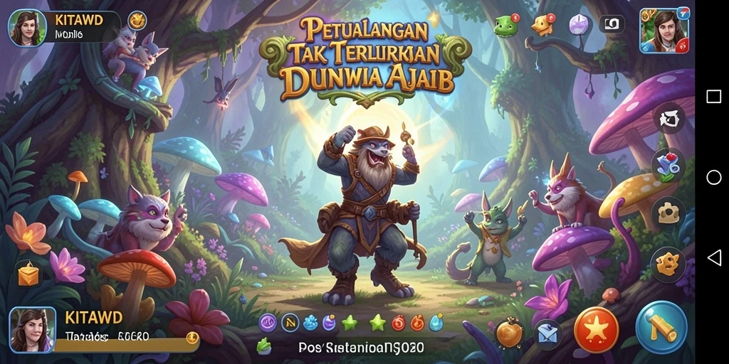 Tampilan gameplay dari KITAWD yang menakjubkan dan menantang.