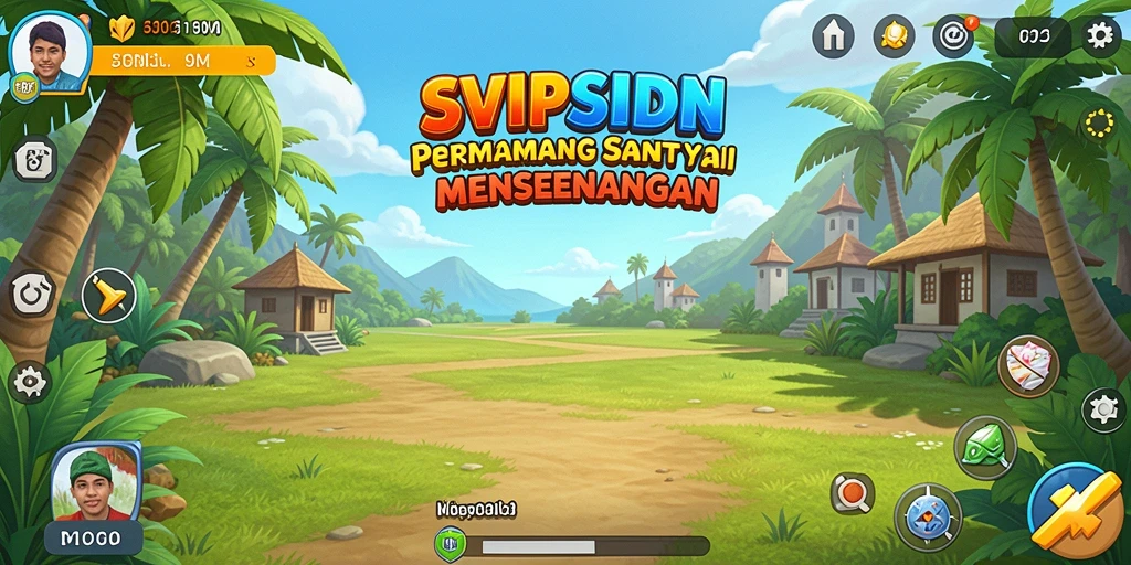 Tangkapan layar dari gameplay SVIPSIDN yang penuh warna dan menantang.