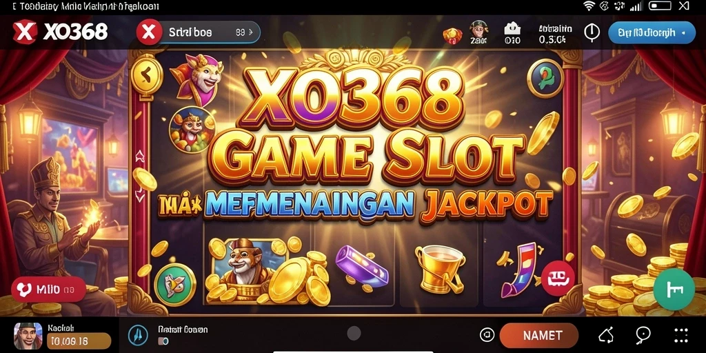 Tampilan gameplay menarik dari aplikasi XO368 yang penuh warna.