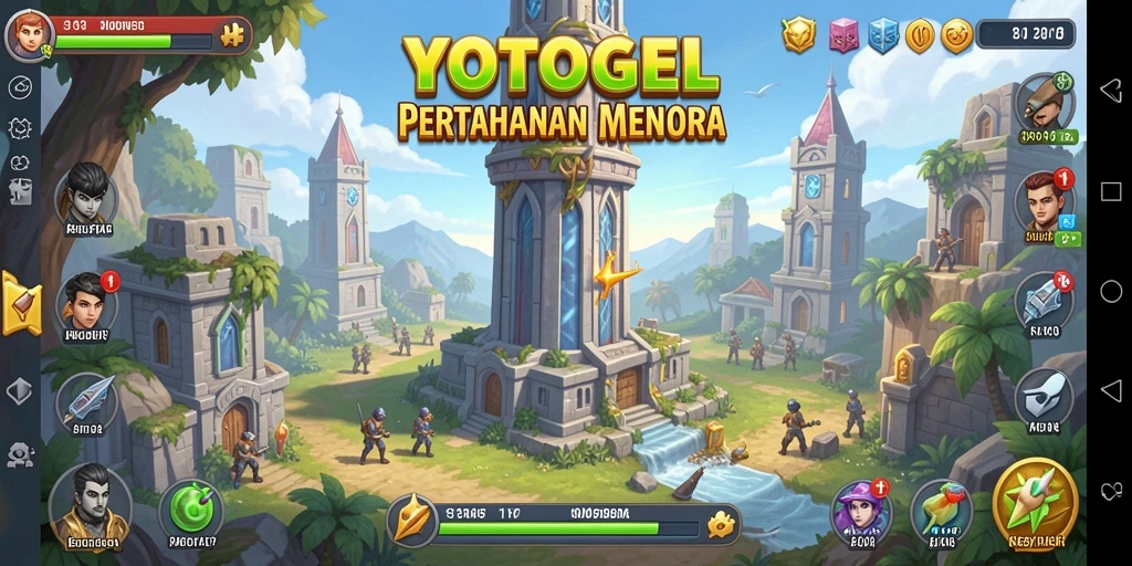 Gameplay menara pertahanan yang mendebarkan dan strategis.